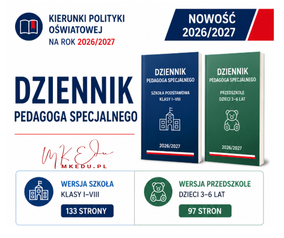 Dziennik pedagoga specjalnego (szkoła i przedszkole) 2026/2027