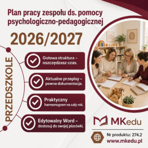 Plan pracy zespołu ds. pomocy psychologiczno-pedagogicznej w roku szkolnym 2026/2027 PRZEDSZKOLE (podstawa prawna, cele zadania, termin realizacji)