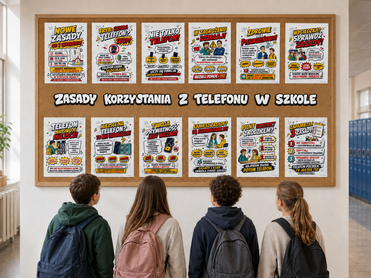 ZASADY KORZYSTANIA Z TELEFONÓW W SZKOLE OD 1 WRZEŚNIA 2026 R.
