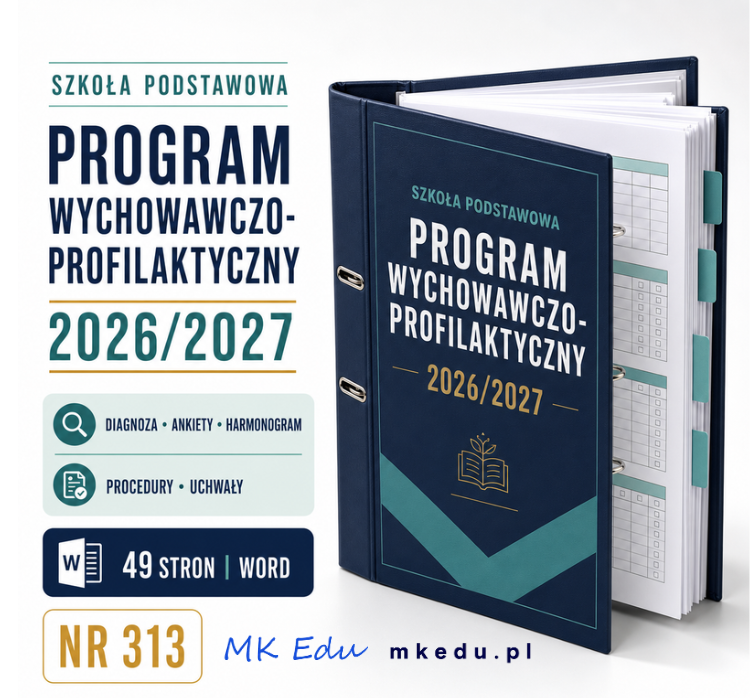 Program Wychowawczo-Profilaktyczny 2026/2027 – diagnoza, ankiety, harmonogram, procedury i uchwały