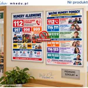 WAŻNE NUMERY, KTÓRE WARTO ZNAĆ! plakaty