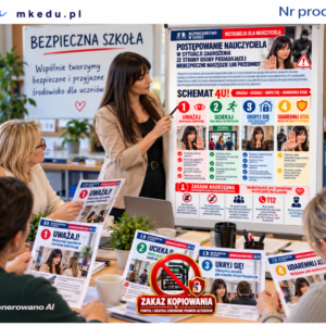Postępowanie nauczyciela w sytuacji zagrożenia ze strony osoby posiadającej niebezpieczne narzędzie lub przedmiot wg wytycznych MEN